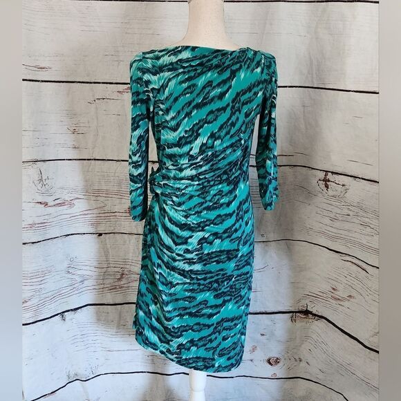 Diane Von Furstenberg Oletta Silk Faux Wrap Jersey Size 6 - Picture 3 of 7